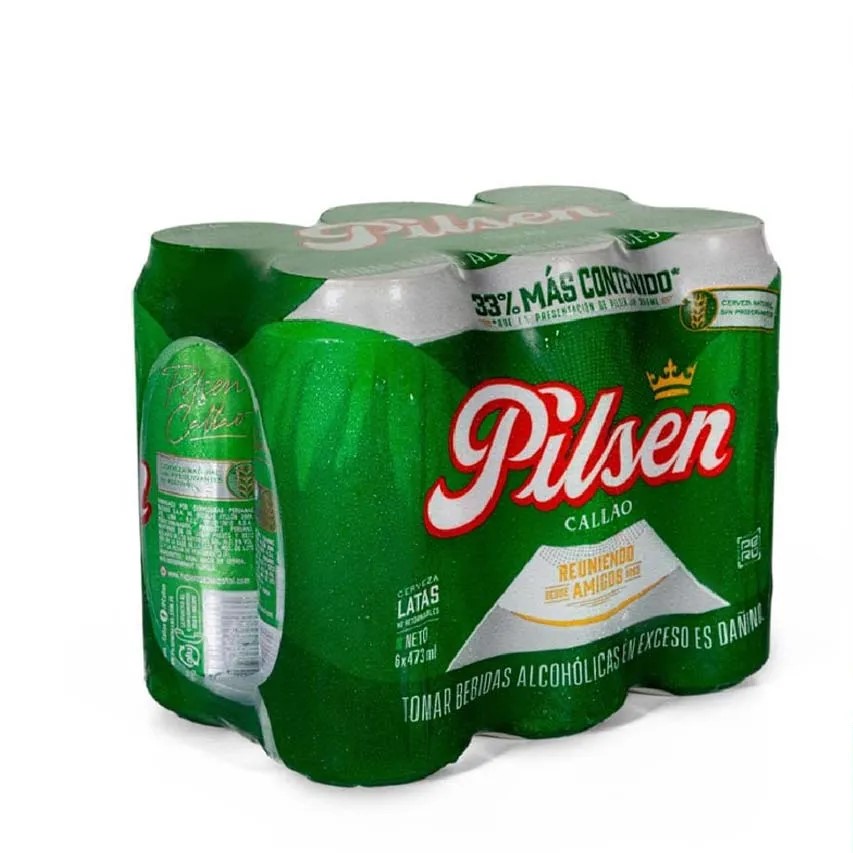 Cerveza Pilsen lata 473ml Sixpack